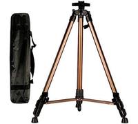 Chevalet portable en aluminium - Support pliable et léger pour artistes - Design triangulaire compact idéal pour les croquis et la peinture