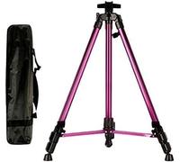 Chevalet portable en aluminium - Support pliable rétractable pour artistes - Design triangulaire léger et compact - Idéal pour les croquis et la peinture