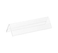 Chevalet porte-nom plastique rigide 21 x 7,5 cm - Lot de 5