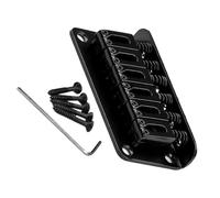 Chevalet pour Guitare Électrique Noir 6 Cordes 78mm Modèle Ga801a | Métal, Résistance à L’usure Chocs, Format Portable, pour Instrument Électrique