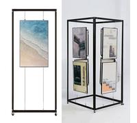 Chevalet Pour Panneau Mariage Affiche D'artiste, Panneau D'affichage Marketing, Présentoir Mobile Pour Présentations Affiches Présentoirs D'art Chevalet Mariage(5pcs,120x250cm/47.2x98.4in)