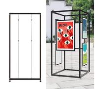 Chevalet Pour Panneau Mariage Affiche D'artiste, Support Chevalet Pliable, Panneau D'affichage Marketing Mobile, Présentoir Pour Présentations Affiches Présentoirs D'art(1pcs,100x200cm/39.4x78.7in)