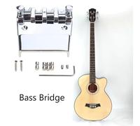 Chevalet réglable à 4 cordes pour guitare basse en métal avec queue rigide - Accessoires électriques vintage