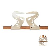 Chevalet réglable pour repose-main, pont maigre en métal, pont de support de main d'artiste avec design autobloquant, support de poignet en hauteur et angle pour croquis, dessin et peinture (1pcs)