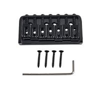 Chevalet rigide à 7 cordes pour guitare électrique avec vis pré-installées et clé hexagonale, chargement par le haut pour une intonation stable et une installation facile des cordes - Chevalet de