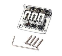 Chevalet rigide réglable à 3 cordes pour guitare Cigar Box Argenté