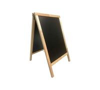 Chevalet stop trottoir avec cadre bois brut dimensions 90 x 55 cm