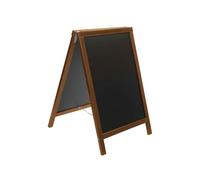 Chevalet stop trottoir avec cadre bois couleur chêne dimensions 85 x 55 cm