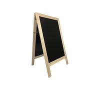 Chevalet stop trottoir avec cadre bois couleur pin naturel dimensions 127 x 75cm