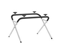 MSW Chevalet Support Pare-Brise avec À Ventouses Pare Brise Tréteau De Carrosserie en X Porte Pare-Brise MSW-BSPS-3S (Pliable, Réglable, Galvanisé, 300 kg)