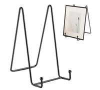 Chevalet Support Presentoir Porte Assiette, Noir Metal Support Assiette Decorative, 6 Pouces Supports de Plaques pour Affichage, Support Cadre Photo de Table pour Photo, Vaisselle et Art de Table