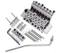 Chevalet trémolo à double verrouillage pour 7 cordes pour guitares électriques, avec matériau en métal et plaque de traction vibrato, conçu pour un montage sûr avec une distance de goujon de 84 à 77