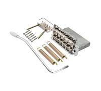 Chevalet trémolo for guitare vintage, compatible avec Fender | Acier, espacement de 56.5mm 2-7/32 pouces, remplacement du modèle de selles en acier for pont trémolo(Silver)