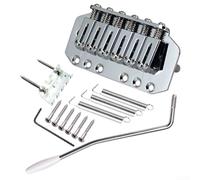 Chevalet trémolo pour guitare électrique, système de verrouillage unique avec plaque de corde, construction en alliage de zinc pour une meilleure stabilité de l'accordage (noir)