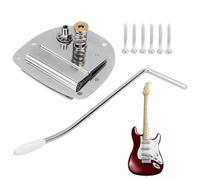 Chevalet vibrato pour guitare électrique - Système vibrato pour guitares électriques - Accessoire d'instrument à cordes en de zinc avec cordier vintage - Remplacement pour une utilisation