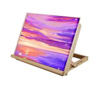chevaletd'art en bois - 43 x 32 x 6 cm, support pliable portable pour croquis et peinture, affichage compact et réglable, fourniture artisanale durable | chevaletdetable pour étudiants, adolescents