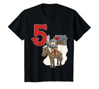 Chevalier 5e anniversaire - Château et numéro 5 T-Shirt