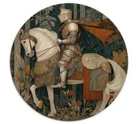 Chevalier à l'entraînement Traditionnel en Armure Puzzles pour Adultes 1000pcs (67.5x67.5cm),Jeux De Défi