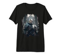 Chevalier Astronaute du Futur au Moyen Âge T-Shirt Haut de Gamme