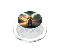 Chevalier avec Une Lance dans la réflexion de l'eau PopSockets PopGrip pour MagSafe
