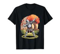 Chevalier barbotant dans Le Paysage du château médiéval T-Shirt Graphique avec Valeur