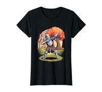 Chevalier barbotant dans Le Paysage du château médiéval T-Shirt Graphique avec Valeur