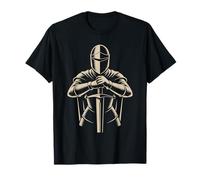Chevalier blindé médiéval Joueurs d'échecs historiens croisades T-Shirt