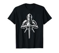 Chevalier blindé médiéval Joueurs d'échecs historiens croisades T-Shirt