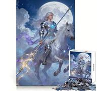 Chevalier céleste à Cheval Puzzle de 1000 pièces pour Adolescents Sérénité,évasion,Bords précis Cadeau d'anniversaire (50x75cm)