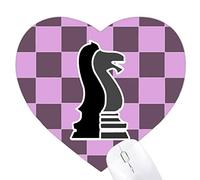 Chevalier d 'échecs Jeux de tapis de souris en forme de coeur