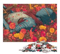 Chevalier Dark Souls Puzzles en Bois Adultes 300 Pièces Cadeaux d'anniversaire pour Jeux Éducatifs Family Games Décoration Intérieure Relaxation Et Sagesse 300pcs (40x28cm)