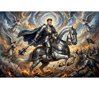 Chevalier de la Gloire Puzzle en Bois 500 Pièces Adultes Et Enfants, Dès 14 Ans,Défi,Premium,Bois,Jeu Éducatif,Déco Murale,Anti-Stress,Détente,Casse-tête (52x38cm)