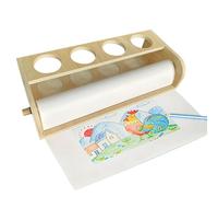 Chevalier de table pour peinture : support d'art en bois de table réglable avec rouleau de papier et porte-crayon | Dessin de dessin pour , étudiants, artistes pour débutants,