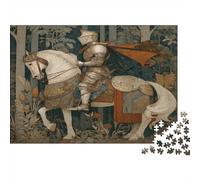 Chevalier d'entraînement Traditionnel en Armure Cadeau Unique Décoration Intérieure Jeu ÉduChatif Challenge Toy Adultes & Enfants des 14 Ans 1000pcs (75x50cm)