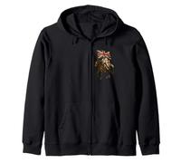 Chevalier des Templies chrétiens avec Drapeau du Royaume-Uni Sweat à Capuche