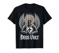 Chevalier Deus Vult Crusader Chevaliers Templiers T-Shirt