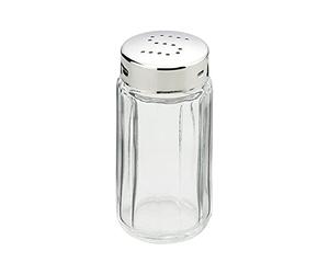 Chevalier Diffusion Salière Verre cannelé+INOX 18/10