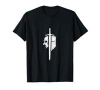 Chevalier du Royaume/Casque carré et épée médiévale T-Shirt