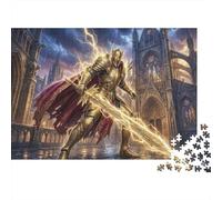Chevalier du Tonnerre doré Puzzle 1000 Pièces Adultes Et Enfants,Déco Murale,Jeu Éducatif, Premium,Carton,Dès 14 Ans,Défi,Anti-Stress,Détente,Casse-tête 70x50cm