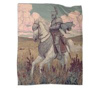 Chevalier en Armure étincelante Couverture Douce Et Légère,literie,adaptée Aux Pique-niques,aux Voyages,à La Décoration De La Maison,40x50inch(100x130cm)