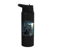 Chevalier en orage avec pluie Stainless Steel Insulated Water Bottle