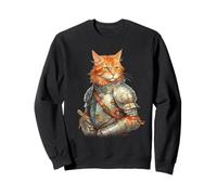 Chevalier félin Templier Le Croisé Chat Sweatshirt