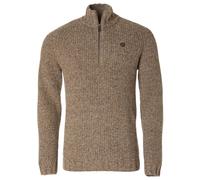 Chevalier - Groby Half Zip Wool Pullover - Pull en laine - M - saddle brown neps