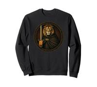 Chevalier Lion Vintage Médiéval Sweatshirt