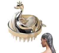Chevalier Massager pour cheveux | Brosse de shampooing pour cheveux cygne avec poils doux en silicone, masseur de cheveux exfoliant détachable, peigne de douche pour hommes femmes