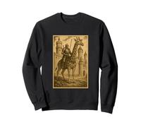 Chevalier médiéval chevalier girafe fantaisie art surréaliste cavalier Sweatshirt