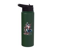 Chevalier médiéval croisade Angleterre anglais St George Historique Stainless Steel Insulated Water Bottle