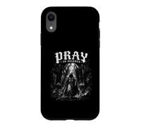 Chevalier médiéval de Style Gothique foncé Priez en Silence Coque pour iPhone XR