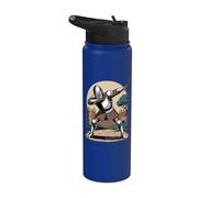 Chevalier médiéval drôle Stainless Steel Insulated Water Bottle