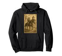 Chevalier médiéval équitation fantaisie surréaliste cavalier Sweat à Capuche